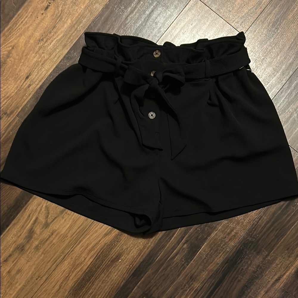 Bar III Black High Waist Shorts
